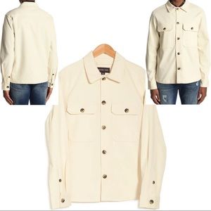 🆕 Michael Kors Bedford Corduroy Shirt Jacket Cream